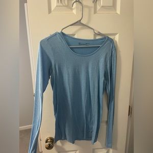 Light blue under armour athletic long sleeve shirt